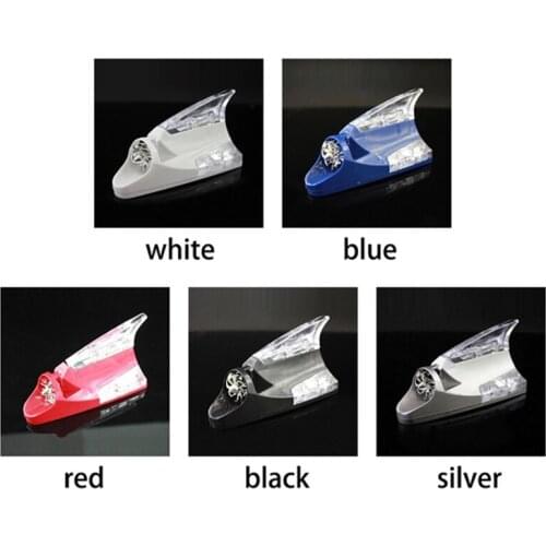 Car Wind Power LED Anti Collision Light Shark Fin Antenna Warning Flash Lamp