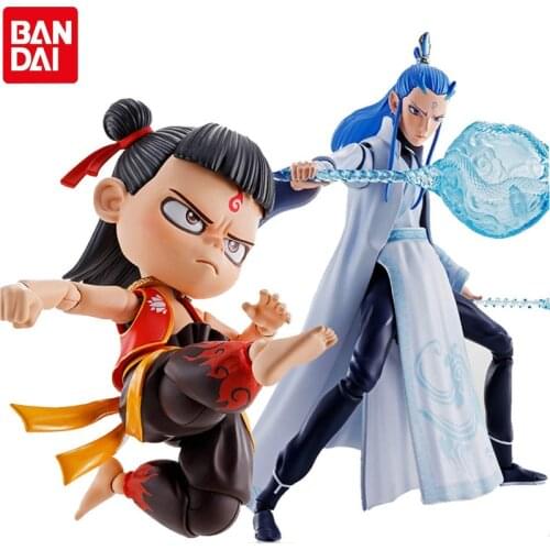 Bandai SHF Figuarts China Anime Movie Characters Nezha Ao Bing Action Figure 18CM Limited Edition Nezha:BirthoftheDemonChild