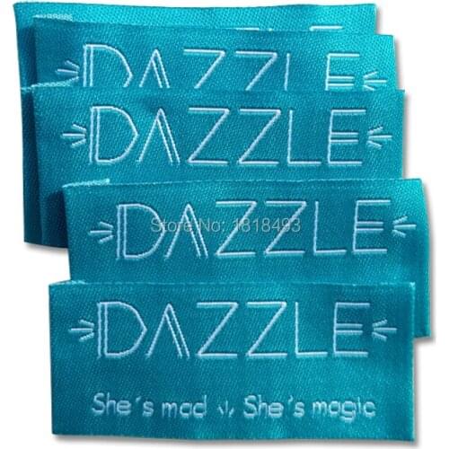 Free shipping custom clothing woven labels/garment t-shirt collar labels/main label/embroidered tags/brand/logo 1000 pcs a lot