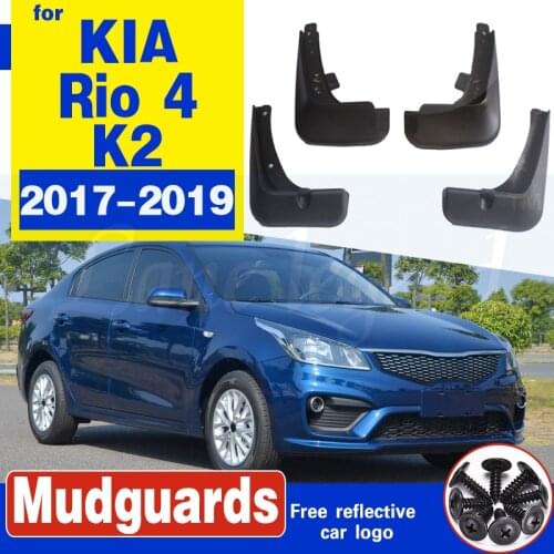 For KIA Rio 4 K2 2017 2018 2019 YB Sedan Saloon Car Mudflap Fender Mud Guard Splash Flap Mudguard Accessories 4th 4 Gen