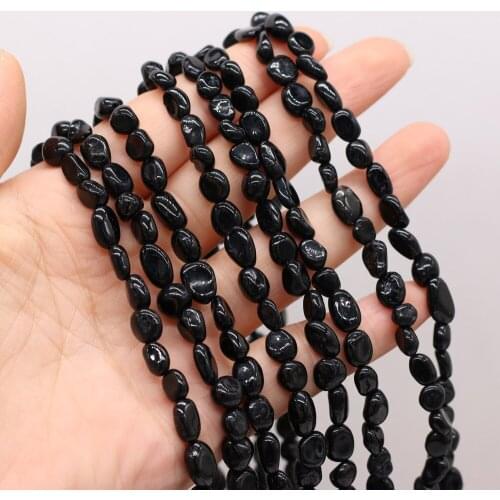 Natural Obsidian Stone Beads for DIY Women Fashion Gift Jewelry Making Bracelet Necklace Accessories Size 6-8mm