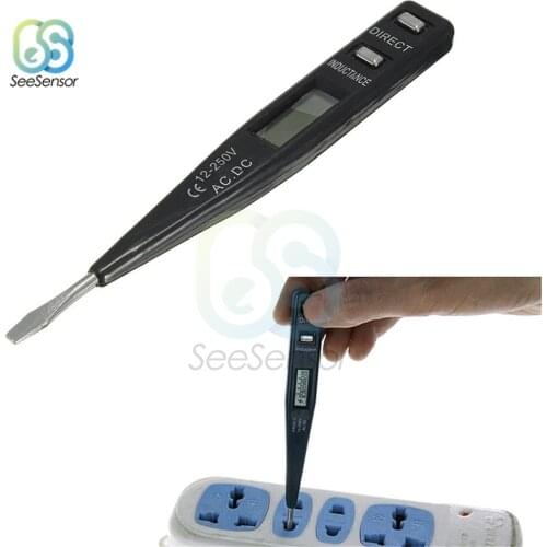 12V-240V Electric Indicator Voltage Meter Digital Voltmeter Socket Wall AC/DC Power Outlet Detector Sensor Tester Pen