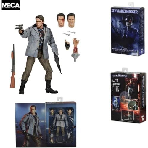 The Terminator Arnold Schwarzenegger T-800 Action Figure NECA PVC Collectible Model Toy 7" 18cm