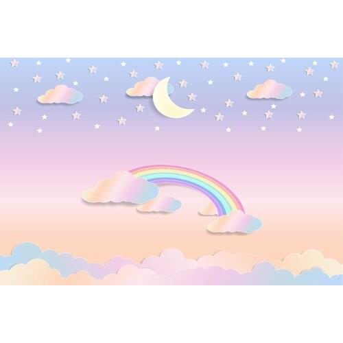 Fantasy star moon photo background vinyl fotografia baby birthday Backdrops photography for photo studio props photocall lv-2069