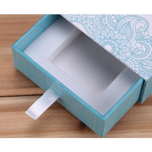 Hot stamping paper cardboard gift packaging custom logo white sliding drawer luxury jewellery box for bracelet ---PX11422