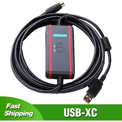 Isolated USB-XC for XINJE XC1/XC2/XC3/XC5 XD XE Series PLC Programming Cable Data Download Line USB to RS232 Adapter