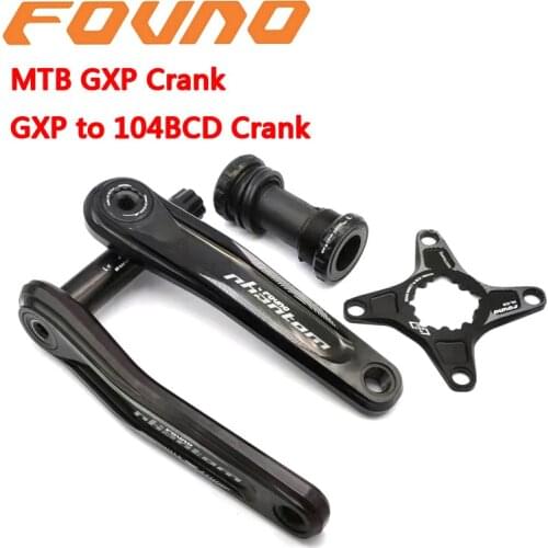 Fovno GXP Bicycle Crank Mountain bike crankset aluminum alloy bicycle crank aluminum alloy MTB bicycle crank BB bike parts