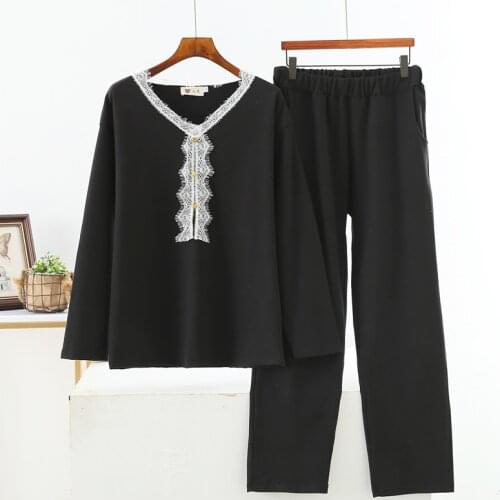 2 Pieces Velvet Woman Set Autumn Winter Long Sleeve Trousers Sleeping Suit Warm Sleepwear Home Clothing Soft Pajamas Female