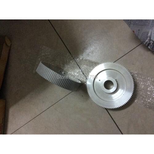 Machine industry 80 teeth HTD5M 40mm width alumin7m alloy gear