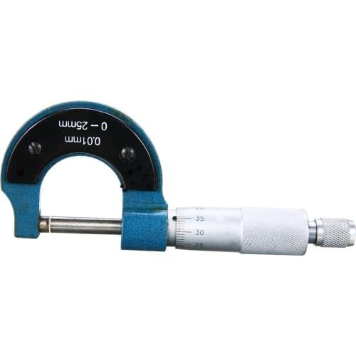 New Micrometer 0-25mm 0.01mm Gauge Outside Metric Micrometer Tool With Metal Caliper Tool Measuring Tools
