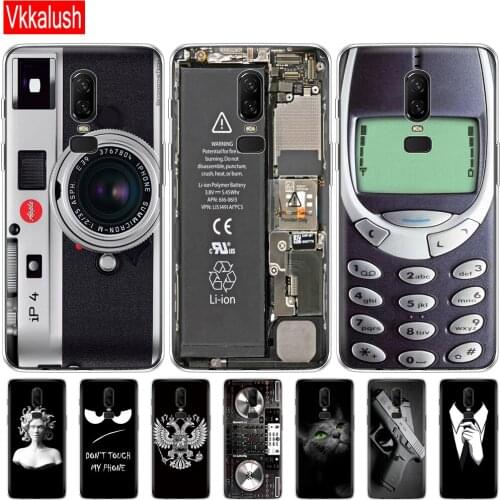 Soft Silicon Transparent Cover Phone Case For Oneplus 6 One Plus 6 TPU Back Cover 360 Full Protective Clear Coque