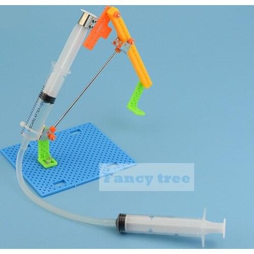 Diy kit science experiment Tecnologia simple Hydraulic Excavator Kit Education Experiment Kid Physics steam toys