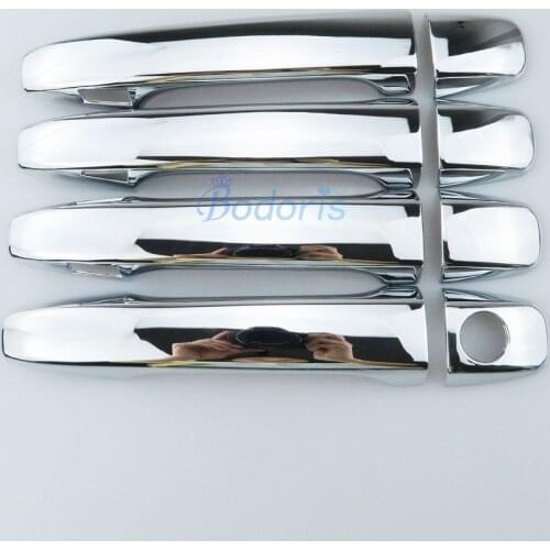 For Toyota Sienna 2013-2018 Door Handle Cover With Smart Hole Grab Holder Moulding Trim Ring Frame Chrome Car Accessories