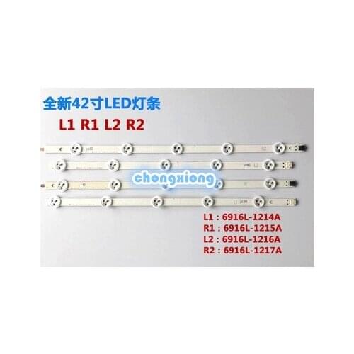 NEW 10pcs/lot for LG original 42"LED strip E74739 6916L-1214A 6916L-1215A 6916L-1216A 6916L-1217A 1set=10 Pieces/lot