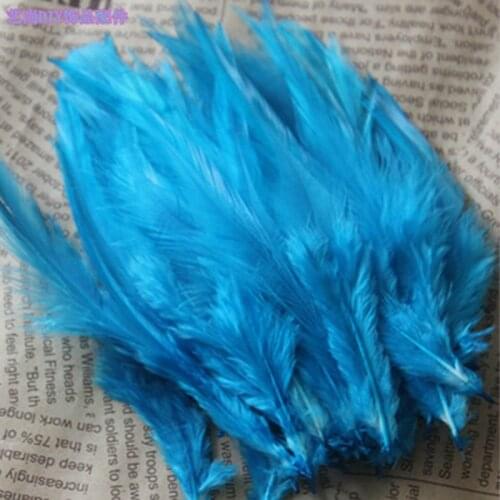 Wholesale hot 20 pretty 4-6 inches / 10-15cm sky blue Pheasant neck feathers DIY clothing hat decoration