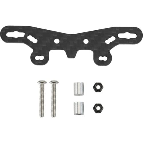 Carbon Fiber Front Shcok Tower Damper Stay for Tamiya TT-02S/TT-02 SR/TT-02 TYPE-S/TT-02 Type-SR RC Car Upgrades Parts