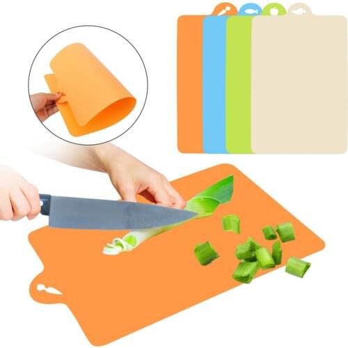 Plastic Cutting Board Vegetable Meat Slice Chopping Block 38*24cm Cooking Tools Non-slip Hang Hole Kitchen Gadgets Tools