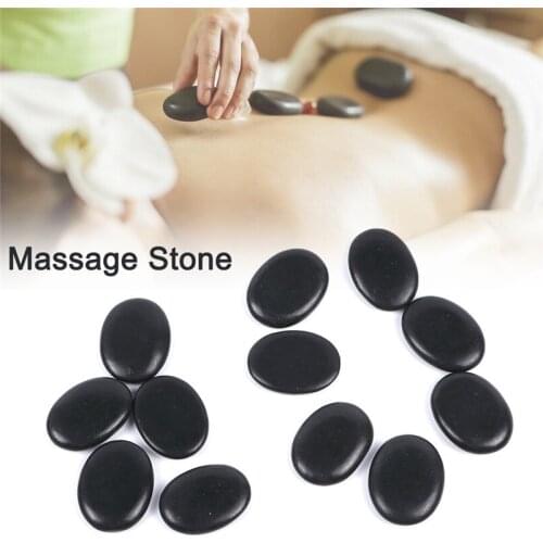 Portable 7/12pcs Natural Energy Massage Stone Set Hot SPA Rocks Basalt Stone 3*4cm Size Therapy Stone Pain Relief Health Care