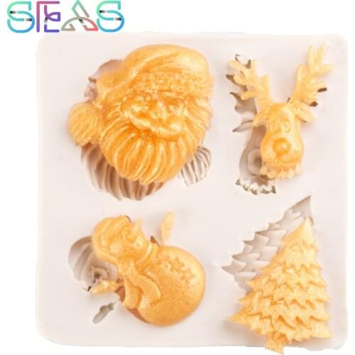 Silicone Molds Biscuit Baking Molds Christmas Decoration Healthy Food Pastry Mold DIY Chocolate Pastry Tools Accessories