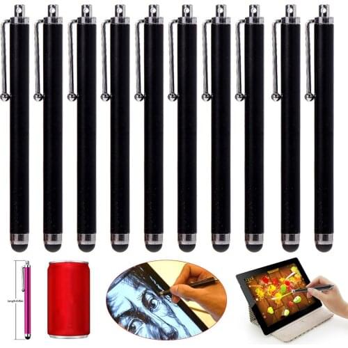 10pcs New Universal Touch Screen Stylus Pen Compatible For iPad Smart Phone Tablet Aluminum/ Alloy Metal Stylus Pencil