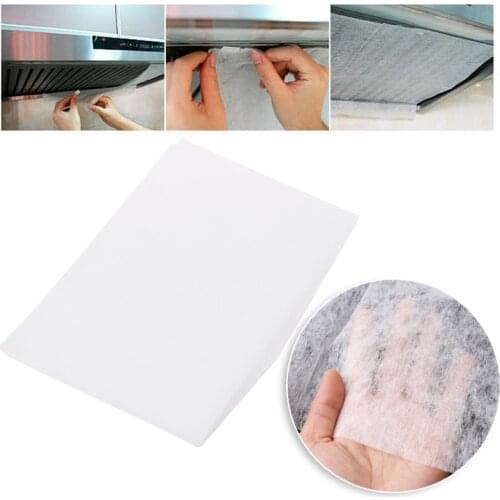 Universal Kitchen Paper Absorbent Anti Oil Cotton Filters Cooker Hood Extractor