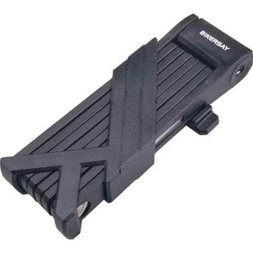 BIKERSAY Bicycle Folding Lock Cycling Bracket Compact Safety Bike Lock MTB Road Bike Security Anti-Theft Steel Lock