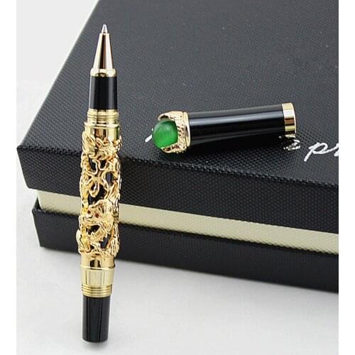 High Quality Luxury Dragon Ballpoint Pen Vintage 0.7MM Nib JINHAO Ball Pen Novelty Gift Office Supplies Stationery Caneta