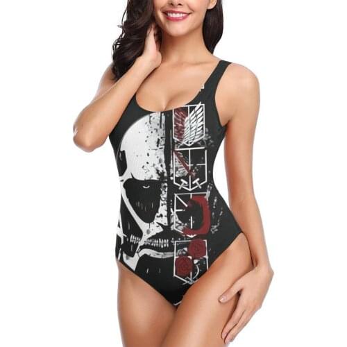 Women 2021 sexy Bikinis Titan Attack (9) Women Swimsuit One-Piece swimsuit Anime Cartoon Kawaii Women SwimSuit