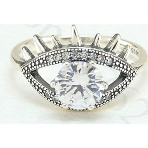 Authentic 925 Sterling Silver Devils Eye Fashion Ring For Pandora Women Bead Charm Gift DIY Jewelry