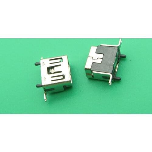 30PCS Mini USB Type B Female 5 Pin DIP Vertical Leg PCB 180 degree Socket Connector V3 Micro USB Short paragraph