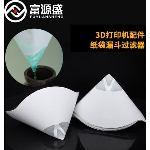 3D printer accessories Light curing consumable filter funnel Photosensitive resin SLA consumable filter 10 pcs