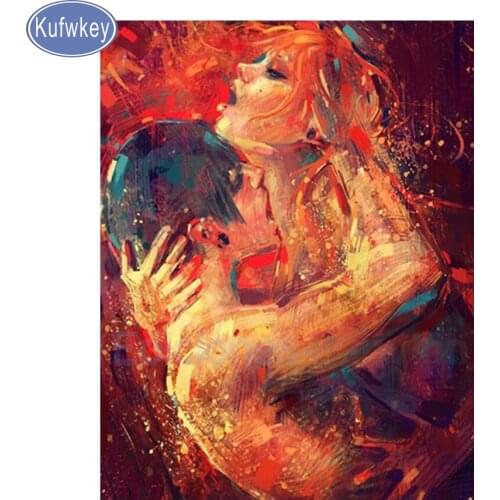 Full Square round Drills 5D DIY Diamond Painting"love kiss"3d Embroidery beads Cross Stitch Mosaic personality photo customized