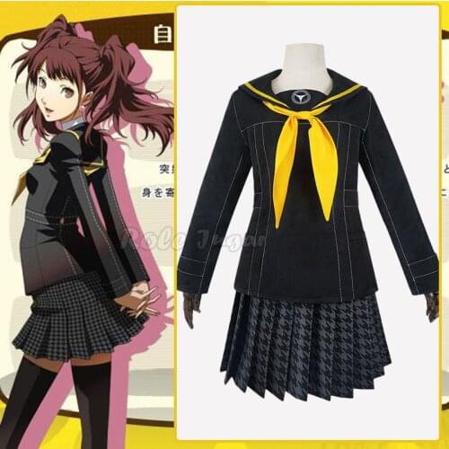 Anime Persona 4 Rise Kujikawa Cosplay Costume P4 Queen Rise Cosplay Female High School Student Uniforms Halloween Carnival