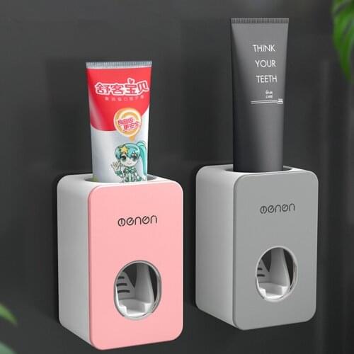 Automatic Toothpaste Dispenser Wall Mounted Toothpaste Lazy Dispenser Toothbrush Holder Bathroom Accessories Set 2019 NEW