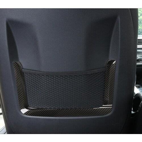 Carbon Fiber Color Seat Backrest Frame Decoration Cover Trim 2pcs For BMW 1/3/4 Series 3GT F20 F30 F32 F34 Car Interior Modified
