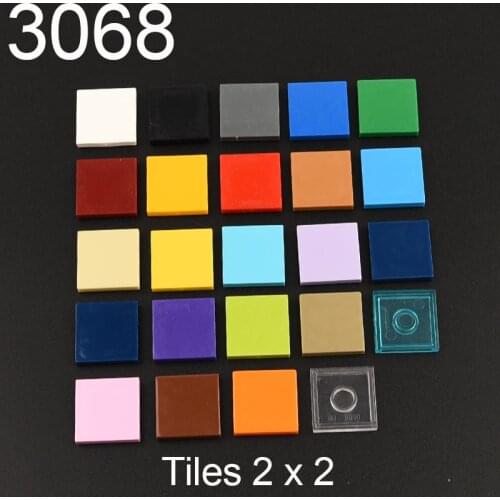100PCS 3068 Tiles 2x2 Building block accessories parts MOC DIY Education Build Toys Brick