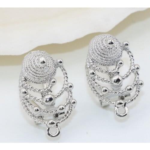 Elegant 11 types fashion personality metal silver-color ear earrings for women high quality gifts charms diy jewelry B2820