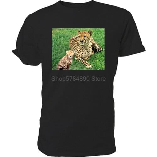 Cheetah T Shirt, Wildlife - Choice Of Size & Colour! Casual Tee Shirt