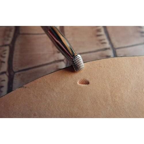 Alloy material overlapping curve patten-Hand-work unique design leather working tools carving punches stamp craft tools