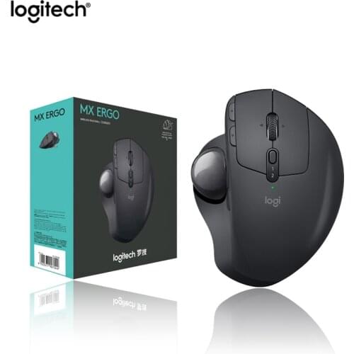 Logitech MX Ergo Wireless Trackball Mouse 2.4G wireless Bluetooth CUSTOMIZED COMFORT RECHARGEABLE BATTER Free Shipping