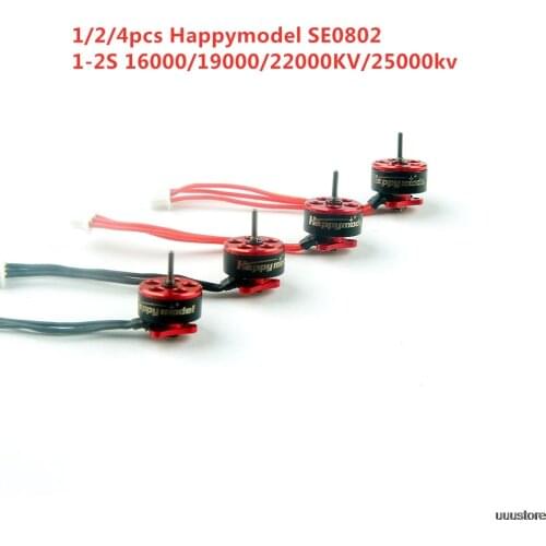 Happymodel 1mm SE0802 0802 1-2S 16000KV 19000KV 22000KV 25000KV Brushless Motor for Mobula7 Snapper7 Mobula6 RC Drone FPV Models