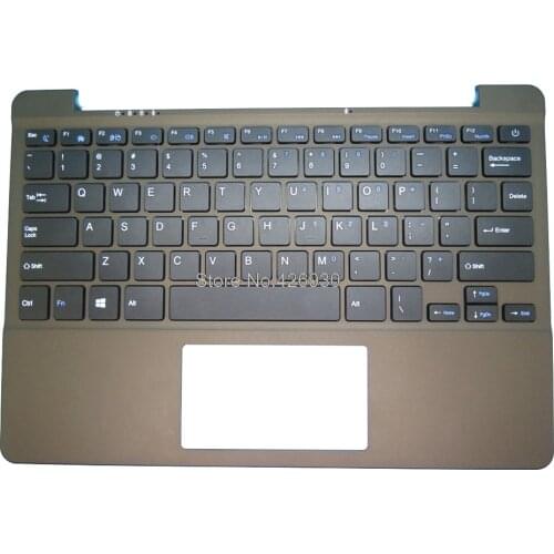 Laptop Palmrest For AXIOO For MyBook 11 N16S-ZX N16-C YMS-0075-B H003-33 brown with English US keyboard upper case new