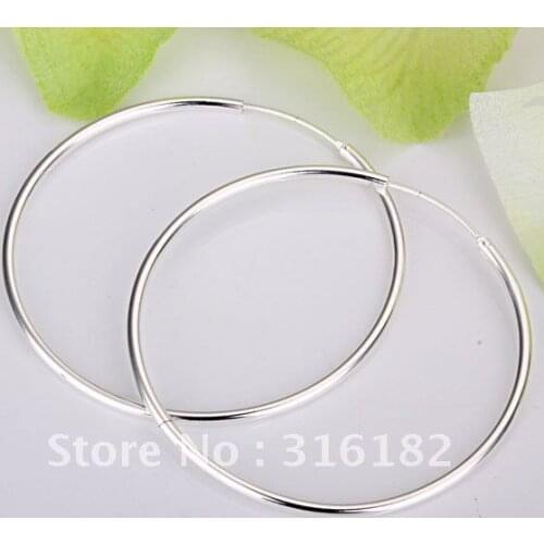 Wholesale fashion jewelry Earrings ,M925 Silver color Earrings . Nice Jewelry. Good Quality E33