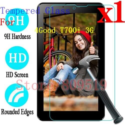 A?7" Premium Tempered Glass For 4Good T700i 3G Screen Protector Film Guard Shield
