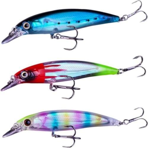 Night-luminous Fishing Lures Fly Fishing Lure Artificial Hard Baits Lifelike Wobbler Carp Fishing Tackle Pesca Minnow Lure 3