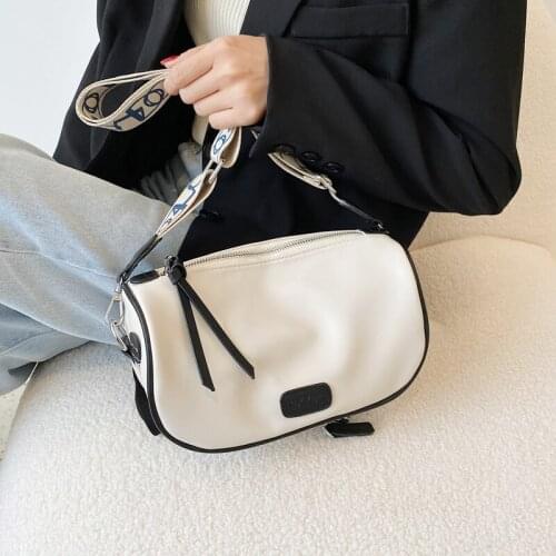 Simple Womens Bag 2021 High capacity Casual Womens Messenger Bag Soft PU Large Shoulder Bag Ladies Purse Design Crossbody Bag