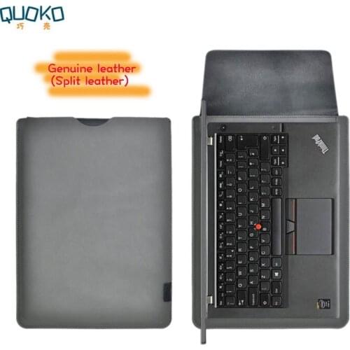 Arrival selling ultra-thin super slim sleeve pouch cover,Genuine leather laptop sleeve case for ThinkPad X1/P1 Extreme 15.6"