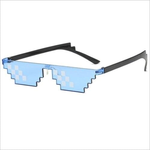 Funny Mosaic Pixel Eyewear Trendy Shades Sunglasses Party Disco Dance Decorative Glasses Men Women Gifts Birthday Party Favors