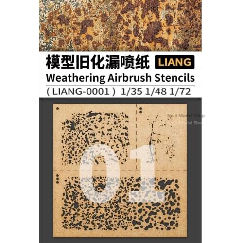 1/35 1/48 1/72 Military Model Motley & Stains Weathering Airbrush Stencils Hobby Models Tools
