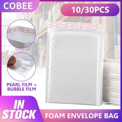 30 Pieces Of Different Specifications White Foam Envelope Bag Mailers Shipping Envelopes With Bubble Bag Shipping Packages Bag